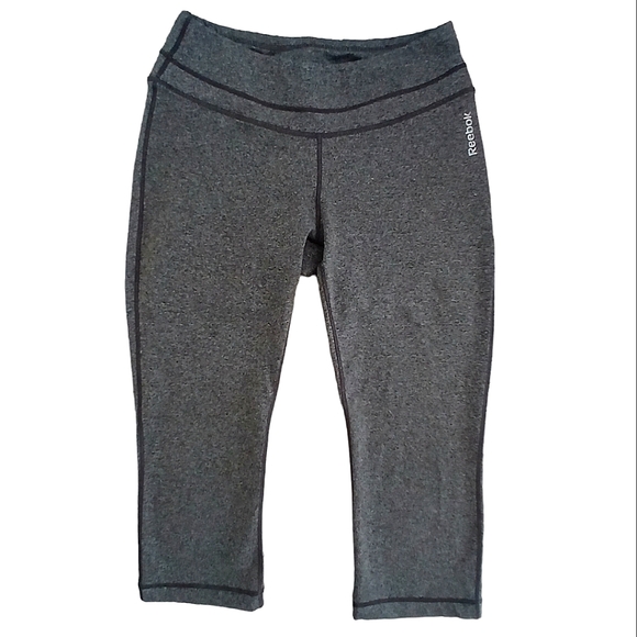 Reebok Leggings Calf Length 3/4 Length Running Yoga Workout Pants Size Small - Picture 7 of 7